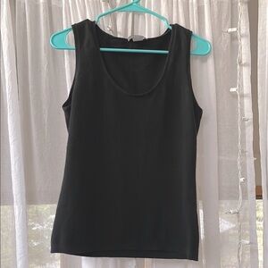 100% Cashmere Black Tank Sleeveless Top Ann Taylor